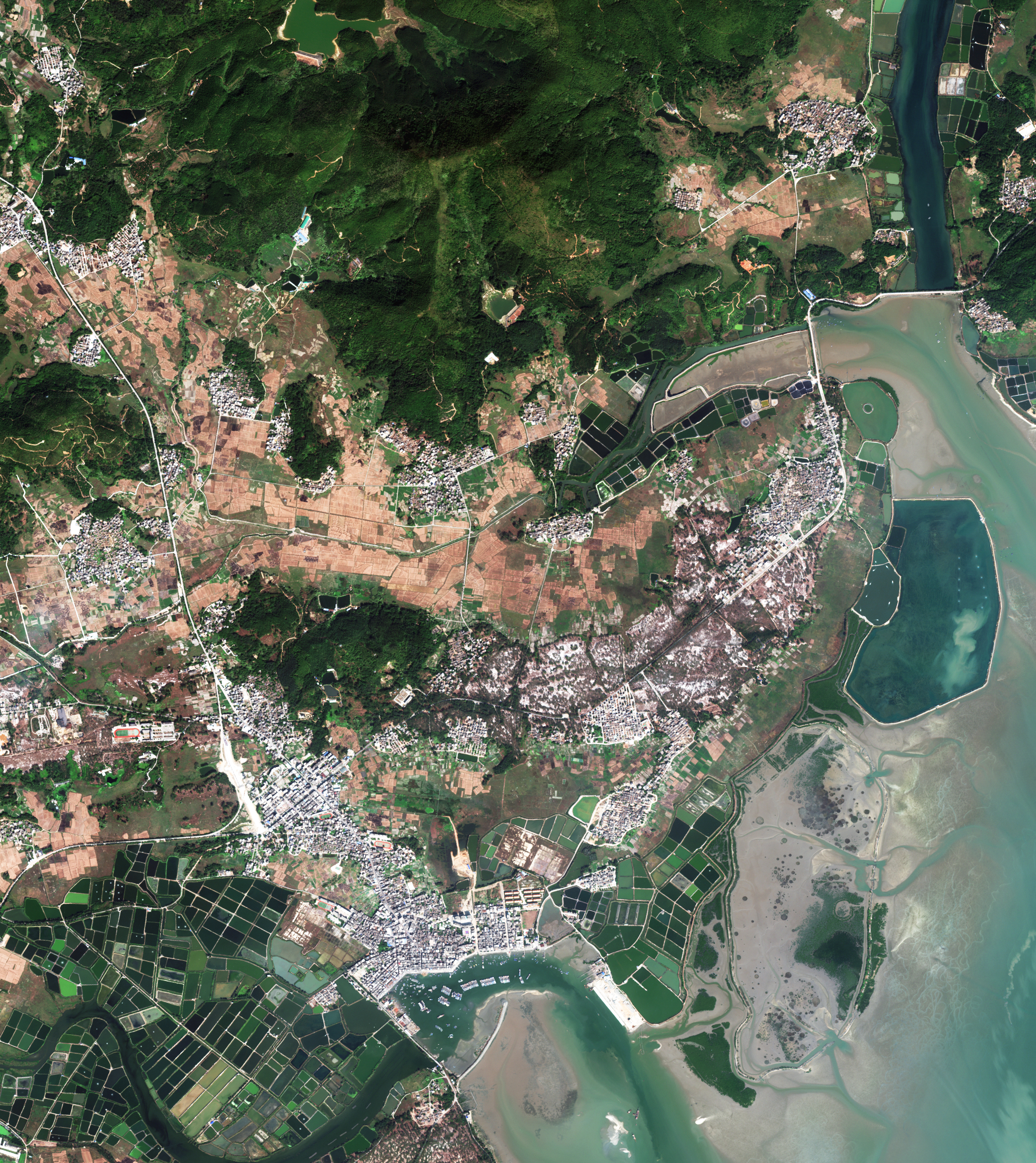 Спутниковый снимок Китая